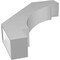 Ekena Millwork 5 1/2-in. W x 26-in. D x 32-in. H Merced Architectural Grade PVC Knee Brace BRCP055X26X32MRC - alternate 2
